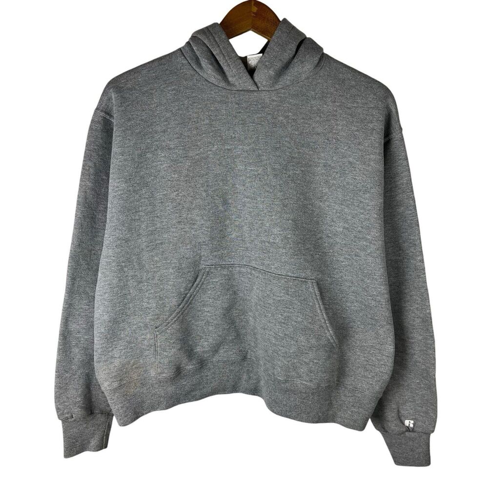 VTG Y2K Russell Womens XL Hoodie Sweatshirt Pullover Blank Essential Dri-Power